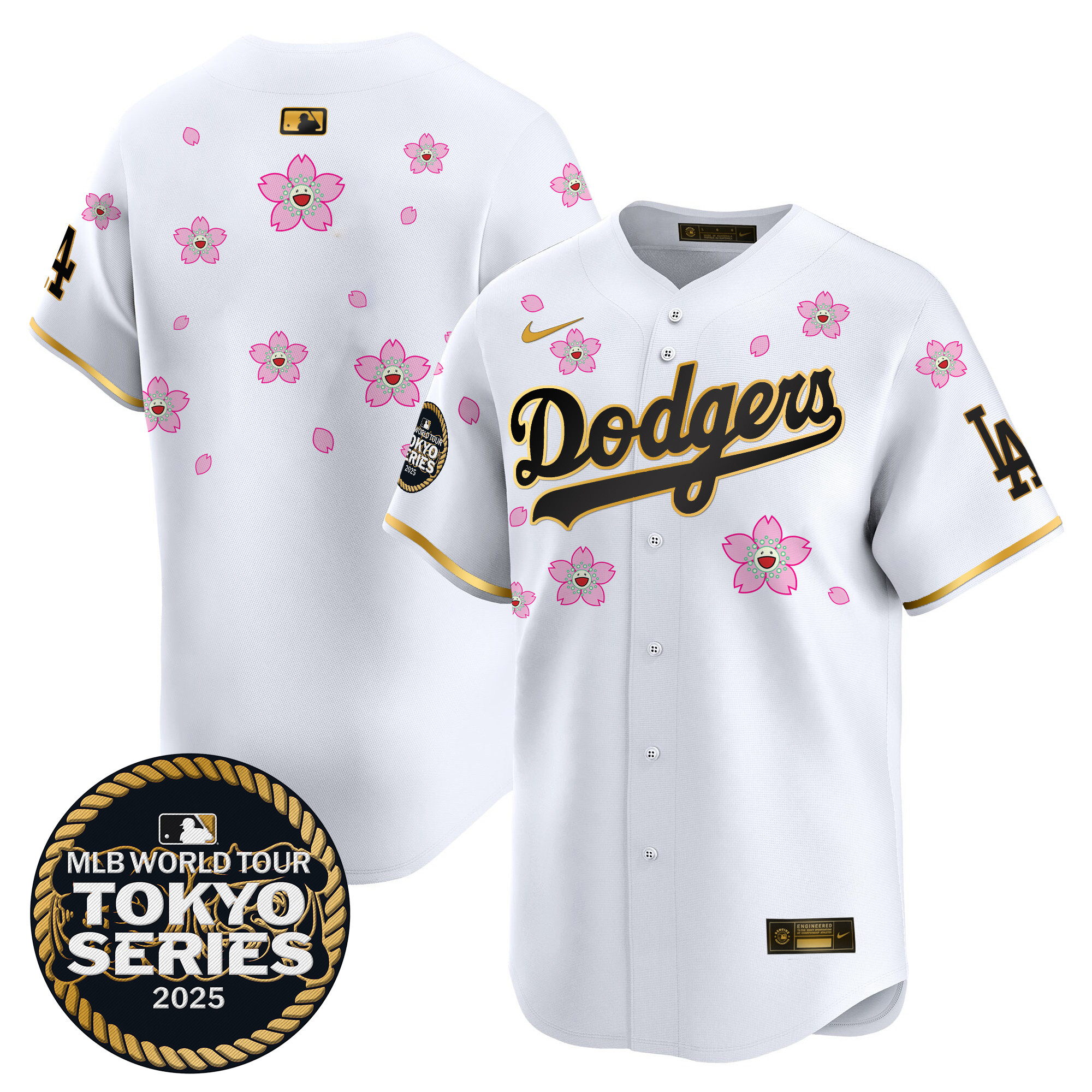 Men Los Angeles Dodgers blank Tokyo Series white Limited Stitched 2025 Jersey2->los angeles dodgers->MLB Jersey